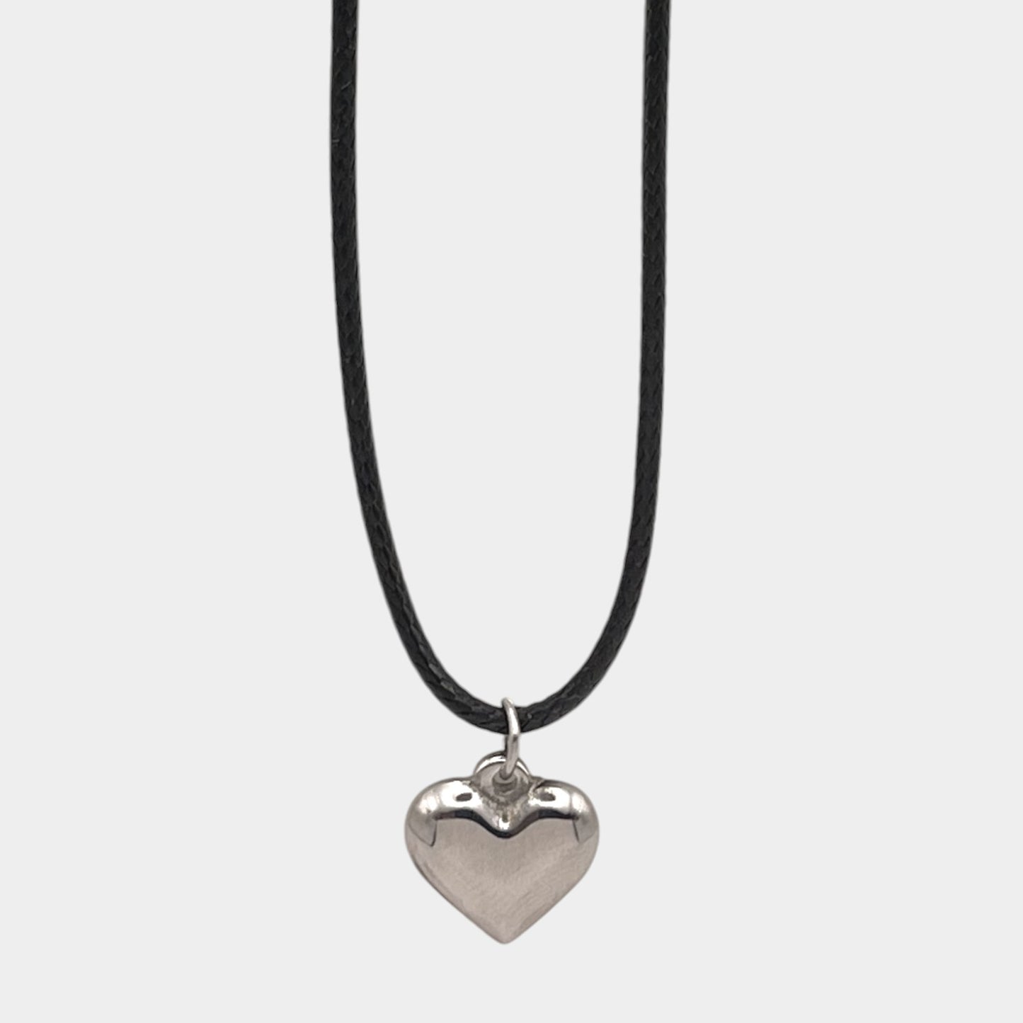Collier coeur en corde