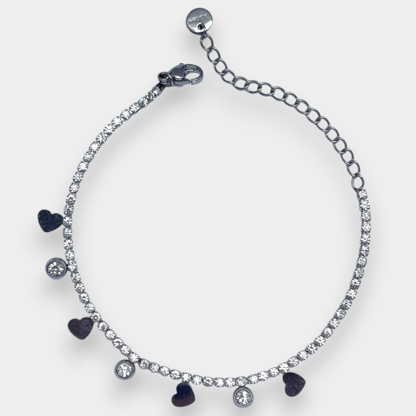 Crystal Bracelet Heart Pendent