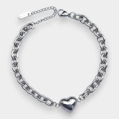 Heart Big Chain Bracelet