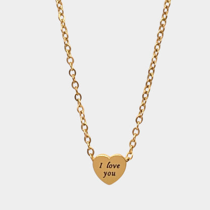 Mini Heart love you Necklace