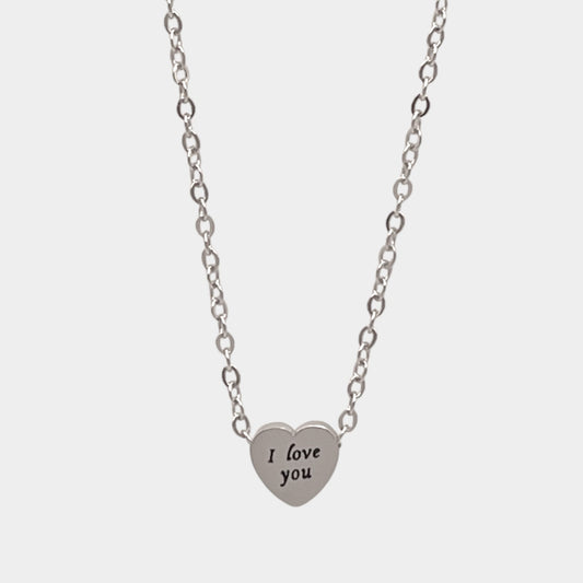 Mini Heart love you Necklace