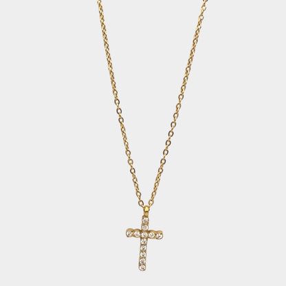 Zircon Cross Necklace