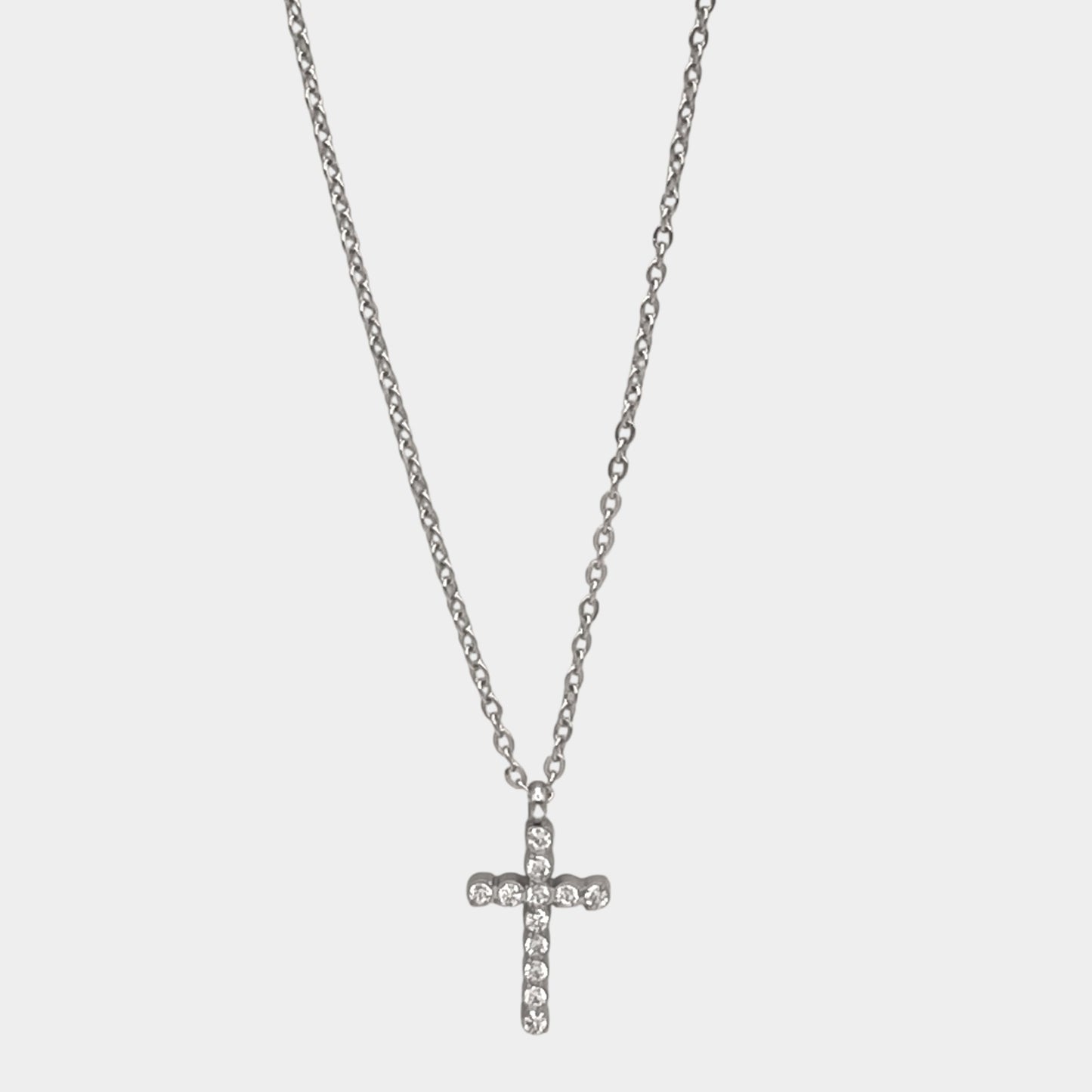 Zircon Cross Necklace