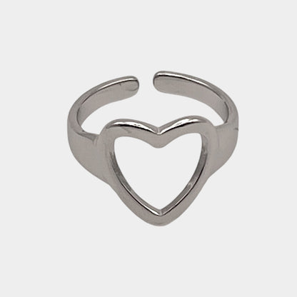 Bague coeur ouvert