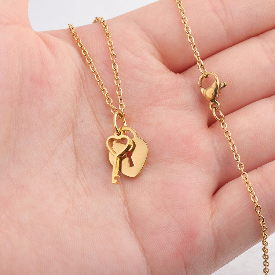 Heart Key Necklace