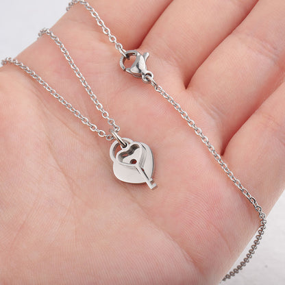 Heart Key Necklace