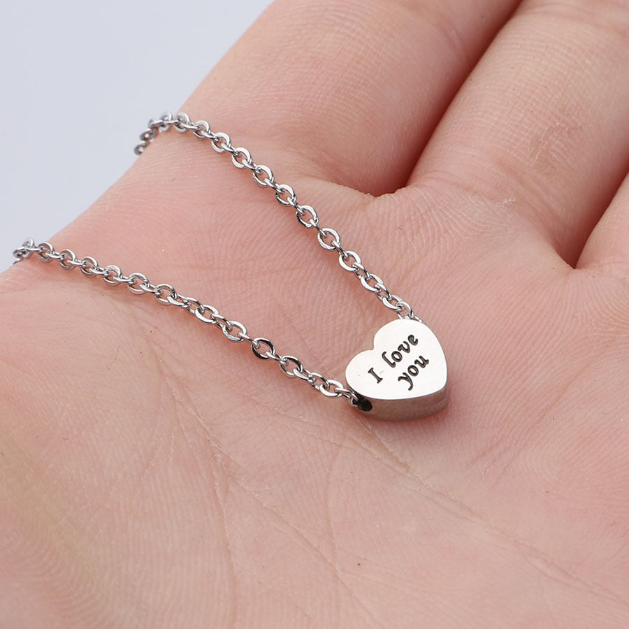 Mini Heart love you Necklace